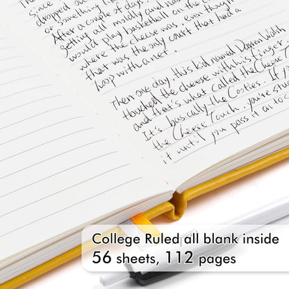 feela 6 Pack Pocket Small Notebooks Bulk, Mini Cute Memo Notepads Hardcover College Ruled Lined Journals with Pen Holder for Women Girls Office School, with 6 Black Pens, 3.5”x 5.5”, A6, Rose Pink
