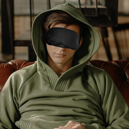 4 Pcs Blindfold, Black Eye Mask, Eye Masks for Sleep, Nose Pad and Adjustable Strap Blindfold, Game Sleeping for Everyone Travel Nap Sleeping