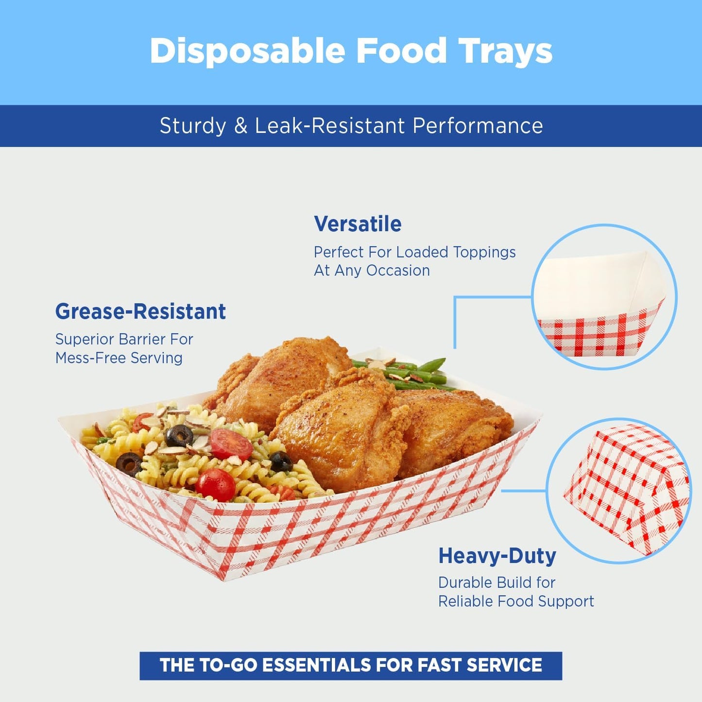 Karat Paper Food Trays Disposable [2 LB - 1,000 ct] Sturdy Food Boats, Leak Resistant | Ideal for Snacks, Nachos and Finger Foods