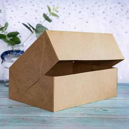 ONE MORE Cupcake Boxes with Inserts 6 Holders,9.5x6.3x3inch Large Brown Kraft Standard Bakery Boxes with Window Food Grade Cake Carrier Container for Muffins Gift Treat Box Bulk,Pack of 15