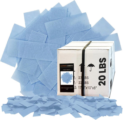 Ultimate Confetti, Multicolor Biodegradable Confetti - Rectangular Fluttering Tissue Paper Confetti for Cannon and Launcher use - Best for Holidays, Birthday, Wedding, and Parties - 1 lb, 16 oz
