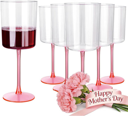 Ciaell 36 Pack Plastic Champagne Flutes - 6 Oz Disposable Champagne Glasses - Square Clear Plastic Toasting Glasses for Party Birthday Anniversary Wedding