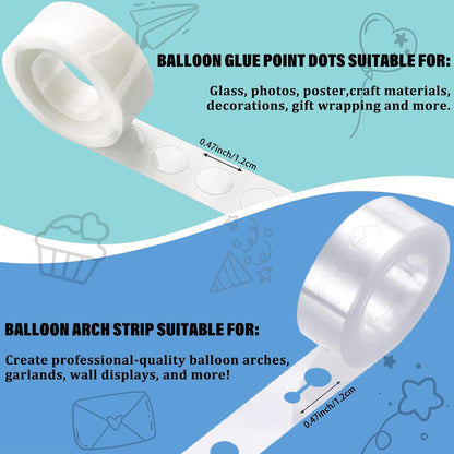 Balloon Arch Kit, 131.2ft Balloon Decorating Garland Strip and 800Pcs Glue Point Dots Tape for Easy DIY Balloon Arch Decorations Balloon Arch, Decorations Making