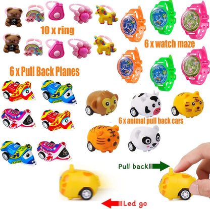 132 PCS Party Favors for Kids 8-12, Pinata Stuffers, Prizes Treasure Box Toys for Classroom, Goodie Bag Stuffers,Treasure Chest, Prize Box Toys, Pinata Filler