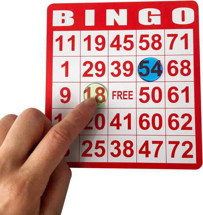 Yuanhe 50 Bingo Game Cards - Bingo Set Kids Party Paper Card Games School Classroom Family Gathering Activity Casino Trip