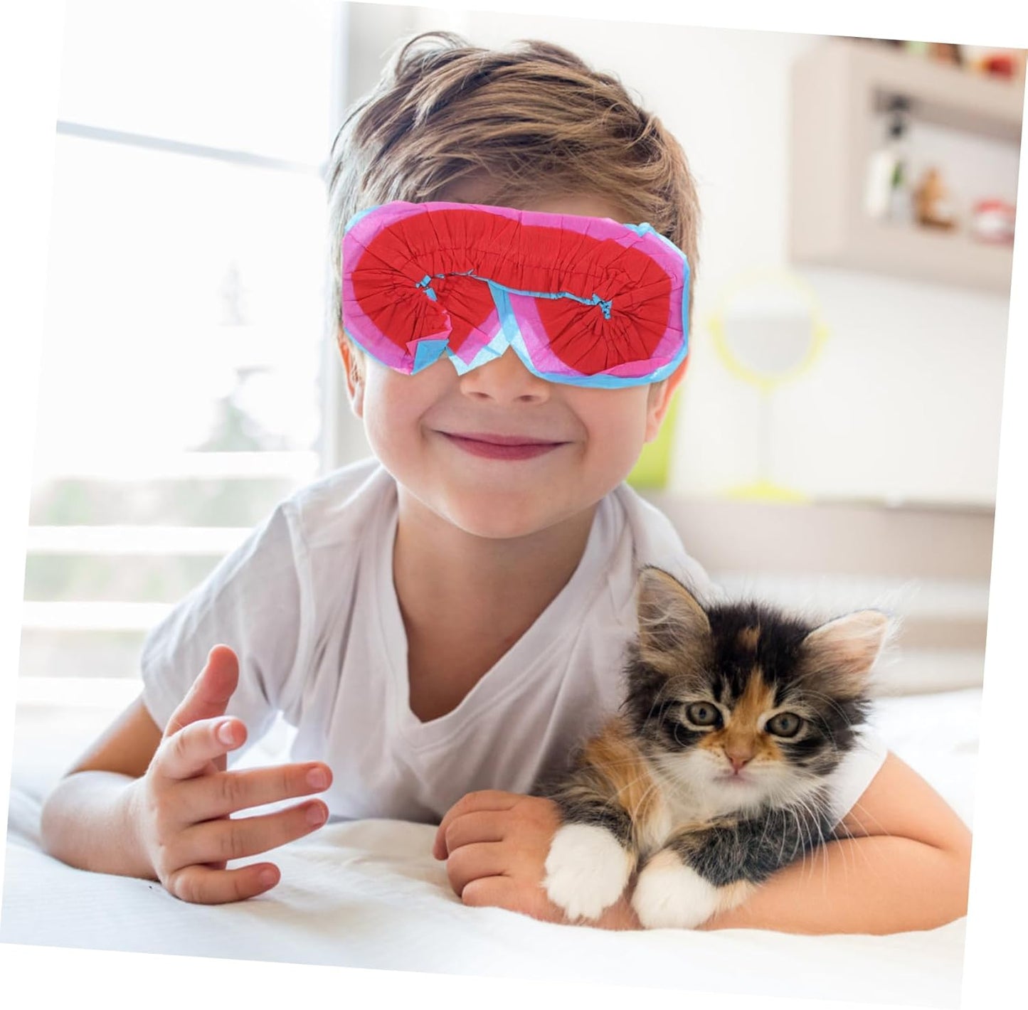 FOMIYES 2pcs Pinata Eye Masks for Boys and Girls Blindfolds for Party Games Glow Party Sleep Masks Pinata Eye Cover