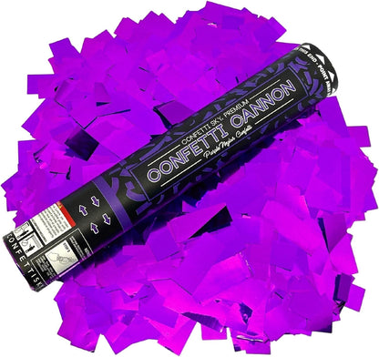 Confetti Sky [6 Pack] 12 Inch Confetti Cannons | Multicolor Confetti Poppers for Wedding Celebration, Birthday Party, Pranks, Graduation, Christmas Eve and New Year Celebration