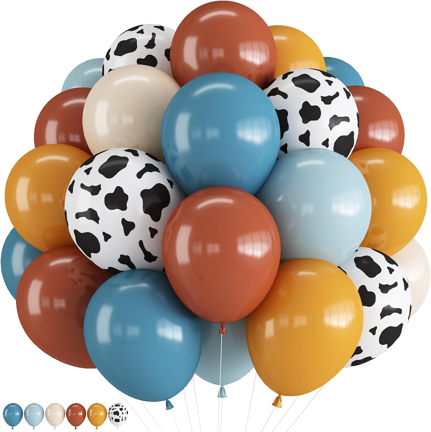 60 Pcs Blue and Silver Balloons, Navy Royal Blue Silver Party Balloons with Metallic Confetti Helium Latex Balloons for Birthday Baby Showers Fathers Day 2025 Graduation Decoration