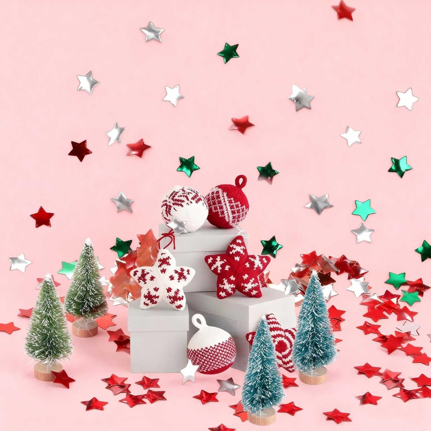 Rainbow Star Metallic Foil Confetti 8000 Pcs Shiny Star Table Confetti for Fill Balloon Wedding Graduation Party Decorations,60g of pack