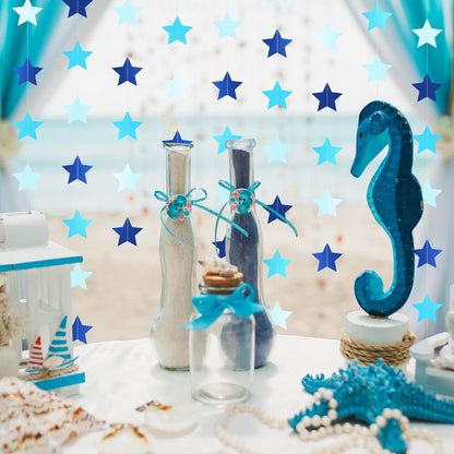 Patelai Glitter Star Garland Banner 2026 Graduation Decor 130 Feet Star Hanging Banner Twinkle Backdrop for Party Birthday Classroom Wedding Supplies(Gold)