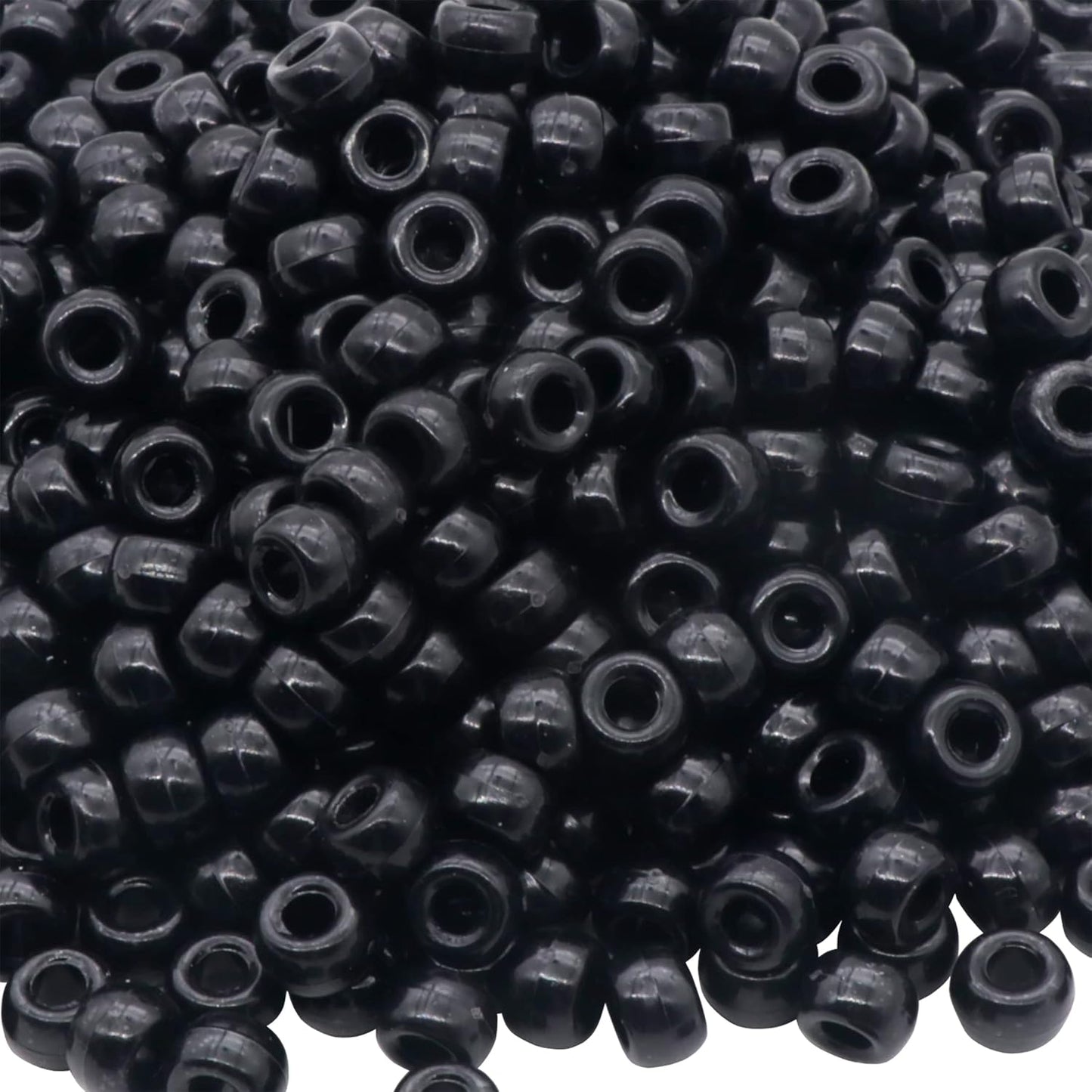 1000Pcs Glow in The Dark Pony Beads 9mm Plastic Kandi Beads Bulk for Friendship Bracelet Necklace Craft Jewelry Making Beads for Hair Braids 9 Color