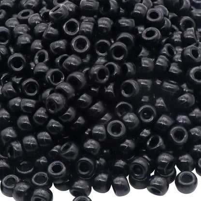 1000Pcs Glow in The Dark Pony Beads 9mm Plastic Kandi Beads Bulk for Friendship Bracelet Necklace Craft Jewelry Making Beads for Hair Braids 9 Color