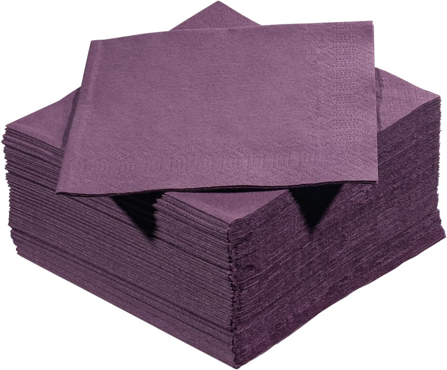 Black Beverage Napkins (300 Count) 2-Ply Disposable Cocktail Napkins for Bar, Weddings, Parties, Events, Premium Quality and EU Made