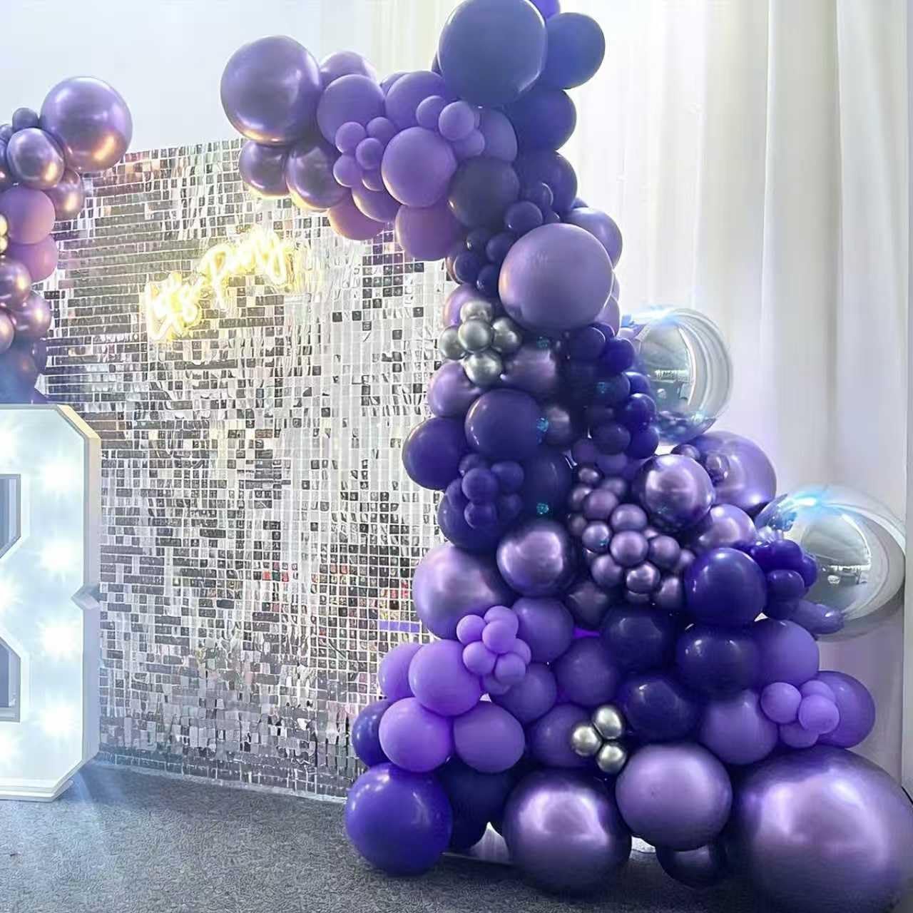 Navy Blue Gold Balloons Garland Kit, 120 pcs Navy and Gold Confetti White Balloons Arch for Graduation Birthday Party Baby Shower DIY Decoration