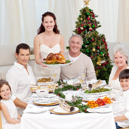 Plastic Table Cloth, 310 Ft X 54 in Disposable Tablecloth White Plastic Tablecloth with Any Cut Sliding Cutters Premium Table Cover Roll for Picnics, Parties, Birthdays, Weddings