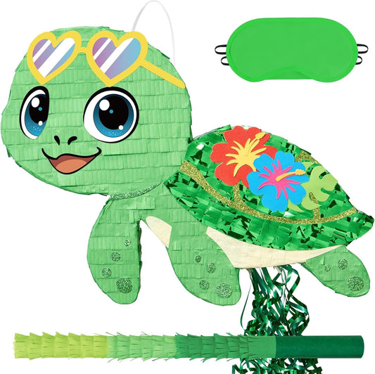 WERNNSAI Soccer Ball Piñata-Soccer Party decoration Piñata with Blindfold Bat for Kids Sports Themed Birthday Party Supplies Mirror Roller Skating Pull String - Colors C