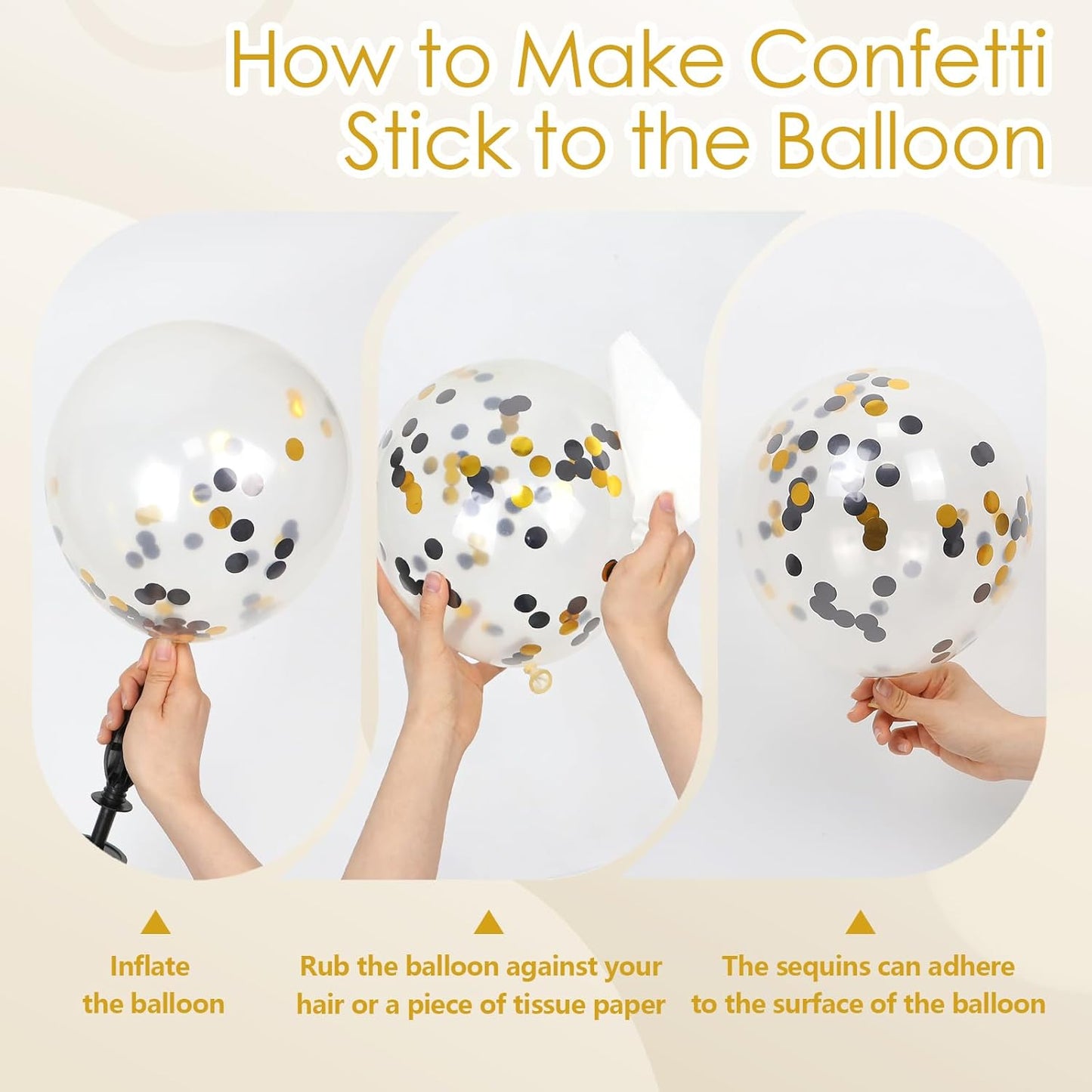Silver Confetti Balloons 12 inch, Clear Latex Balloon 50pcs Party Balloons for Wedding Bridal Shower Engagement Graduation Birthday Party Decorations