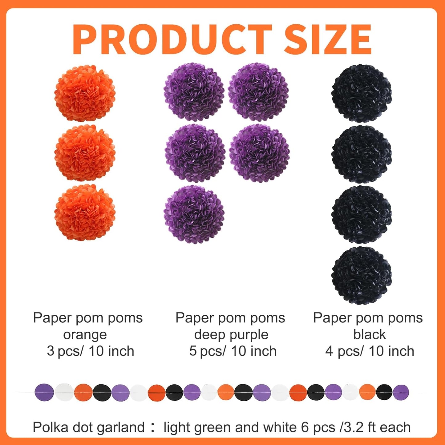 Pastel Tissue Paper Pom Poms Colorful Easter Macaron Kids Birthday Wedding Shower Tissue Flower Hanging Party Supplies(12pcs)