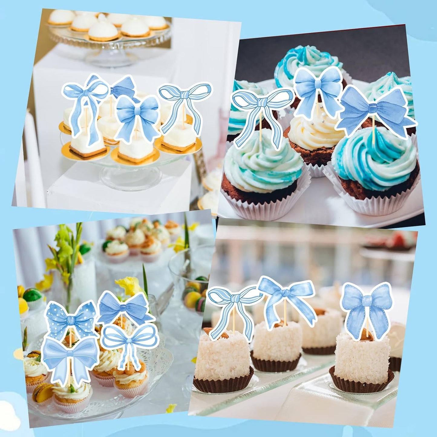 Wildflower Birthday Party Decorations, 36PCS Flower Floral Cupcake Toppers Decoration, Baby in Bloom Baby Shower Cupcake Picks Decor Party Supplies for Gilrs Women