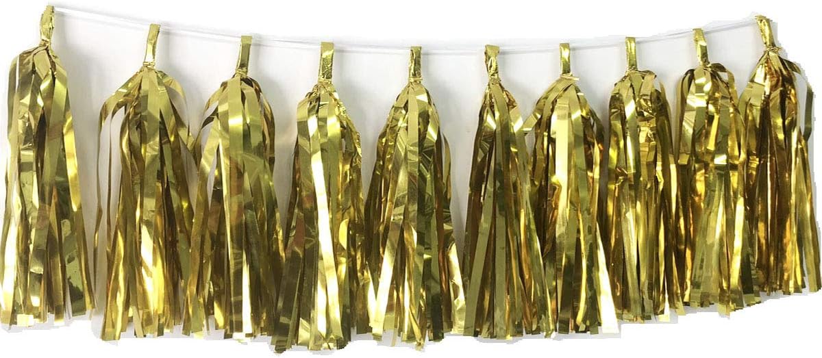 Tissue Paper Tassels Paper Tassel Garland Banner Table Decor Party Tassels Banner Wedding Birthday Baby Shower Nursey Party Decorations Supplies (20, Rose Gold+Pink+Rose Red+Lt-Pink)