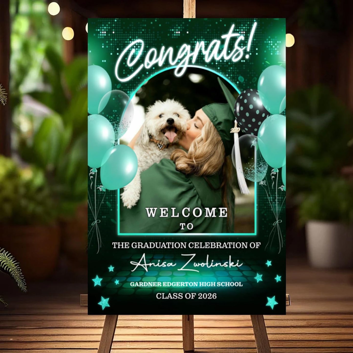 Graduation Party Welcome Sign, Photo Graduation Poster, Graduation Decorations, Grad Party Sign, Grad Welcome Sign, Graduation gift for best friend, Graduation gift for daughter, sister, brother - 1