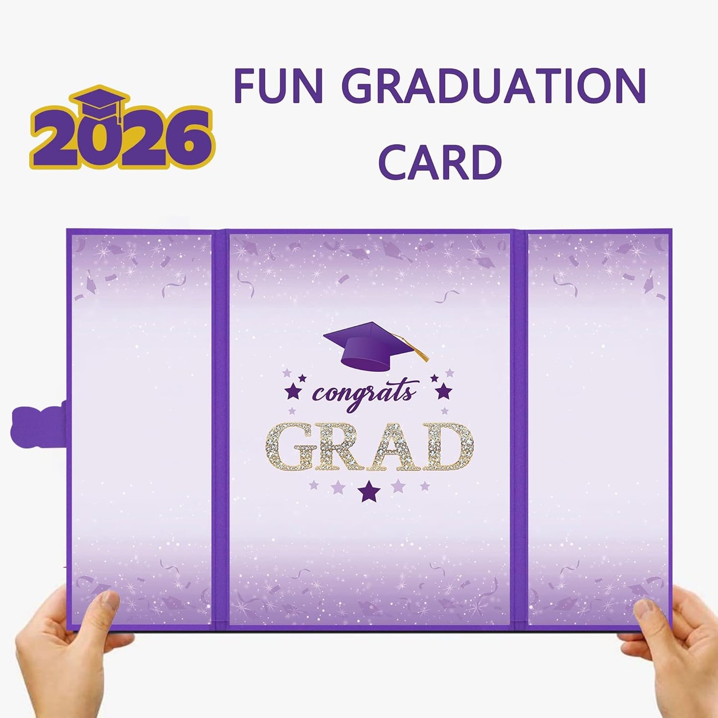 Vlipoeasn 2026 Graduation Guest Book Alternative, Black Gold Class of 2026 Graduation Party Decorations, Graduation Signature Book for 2026 College High School, Unique Graduation Gifts for Friends