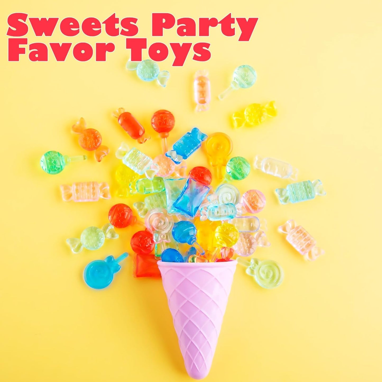 Niceup 150pcs Kids Plastic Gem Rings Bulk Toys Princess Party Favor Cupcake Topper Pinata Fillers Parade Throws Bulk Carnival Prizes Acrylic Gemstones Fake Jewel Treasure Toys Goodie Bag Fillers