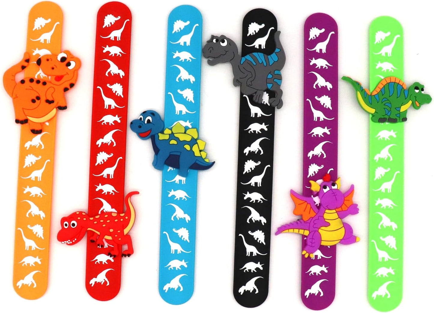 Cat Slap Bracelets for party- Silicone Wristbands Adjustable Party Favors, Classroom Prizes, Carnival Games - Birthday Gifts for Adults(6Pack)-LOCHSOEL