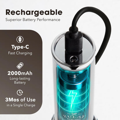 Zulay Kitchen Powerful Milk Frother Wand With Duracell Batteries - Ultra Fast Handheld Drink Mixer - Electric Whisk Foam Maker for Coffee, Lattes, Cappuccino & Matcha - Z1 Motor - Black - Colors D