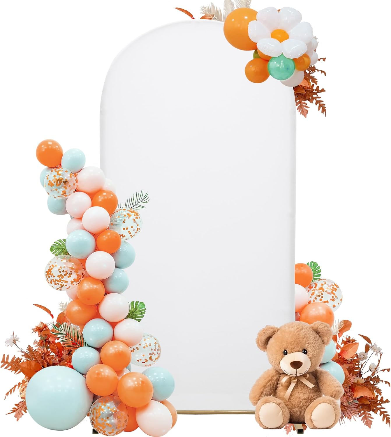 3-Piece Arch Cover Bundle – 7.2FT, 6.6FT & 6FT Stretch Spandex Backdrop Set – Wedding, Birthday & Photo Booth Arch Covers for Every Event