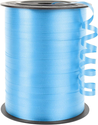 500 Yards White Curling Ribbon for Gift Wrapping, 1/5 inch Wide Balloon Ribbon String for Florist Flower, Crafts, Wreaths, Christmas, Birthday Party, Wedding