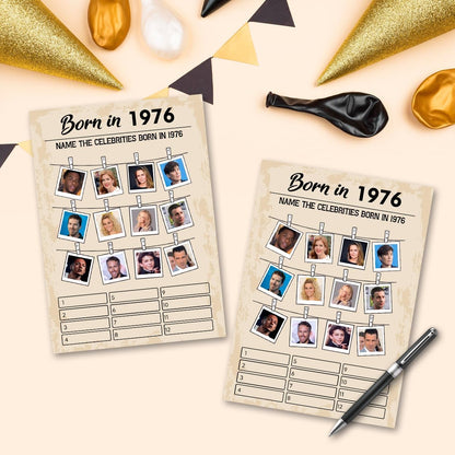 QUPT 40th Birthday Party Games, Movies in 1986 Games, Birthday Party Supplies for Adults, Fun 1986s Party Game，Pack of 30 Cards