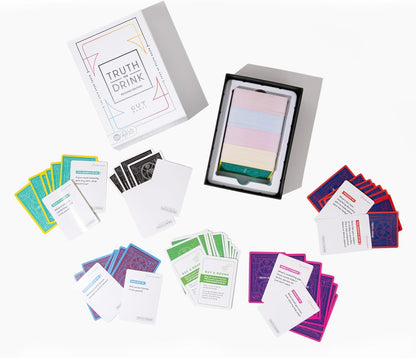 Truth or Drink Party Game by Cut I As Seen on TikTok, YouTube, and Snapchat | 410 Hilarious Questions | Ages 21+ | 2+ Players I Fun Games for Adults