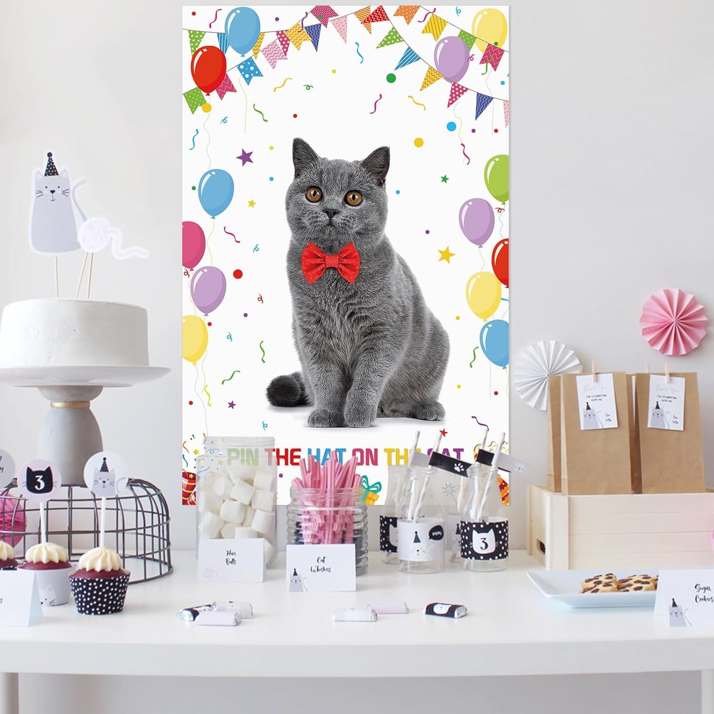 Pin The Crown on The Princess Party Games for Girls Princess Birthday Party with 24 Pcs Crowns, Large Princess Poster for Kids Girls Princess Birthday Party Princess Tea Party Decorations