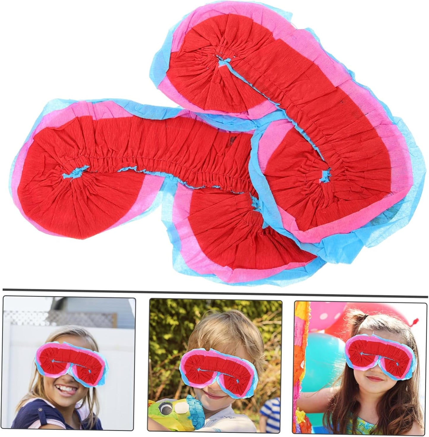 LIOOBO 2Pcs Eye Mask Shaped Pinata Unique Party Plaything for Birthday Celebrations Creative Hanging Decor for Parties Fun Fiesta Decoration