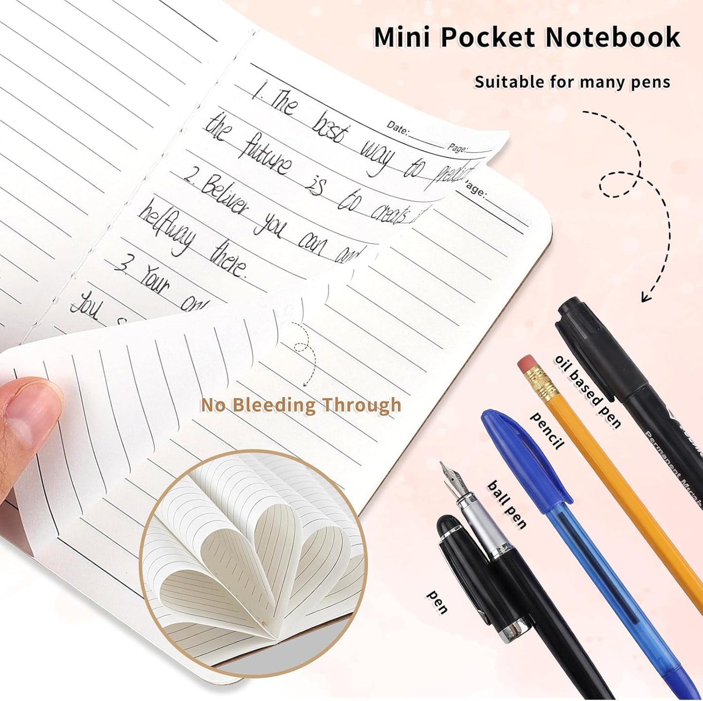 BESARME 16 Pack Mini Notebooks Bulk, A6 Small Lined Pocket Notebook End of Year Gifts for Students Elementary School Graduation Gifts for Kids Students School Supplies