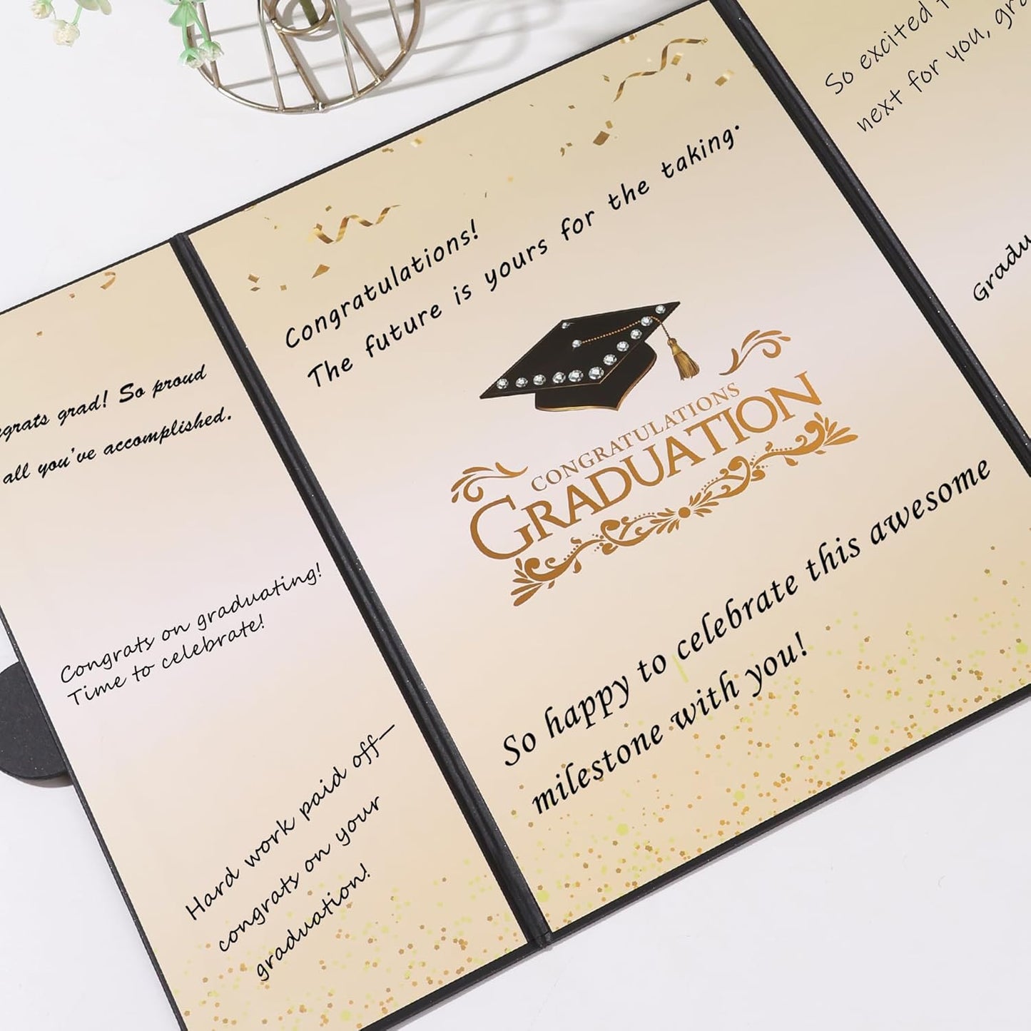 Graduation Guest Book 2026 Graduation Party Decorations Class of 2026 Graduation Sign in Book Signature Board Keepsake Grad Party Supplies College High School Graduation Gift Card Book (Blue)