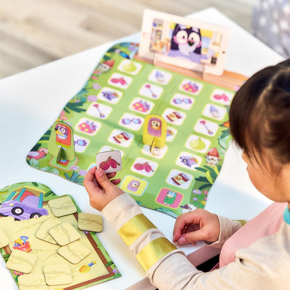 Bluey Fancy Restaurant Game, Join and Bingo as They Match Food Cards to Help Dad Prepare a Special Dinner for Mum, Serve up Fun While Building Memory and Matching Skills, Ages 3+, 2–4 Players