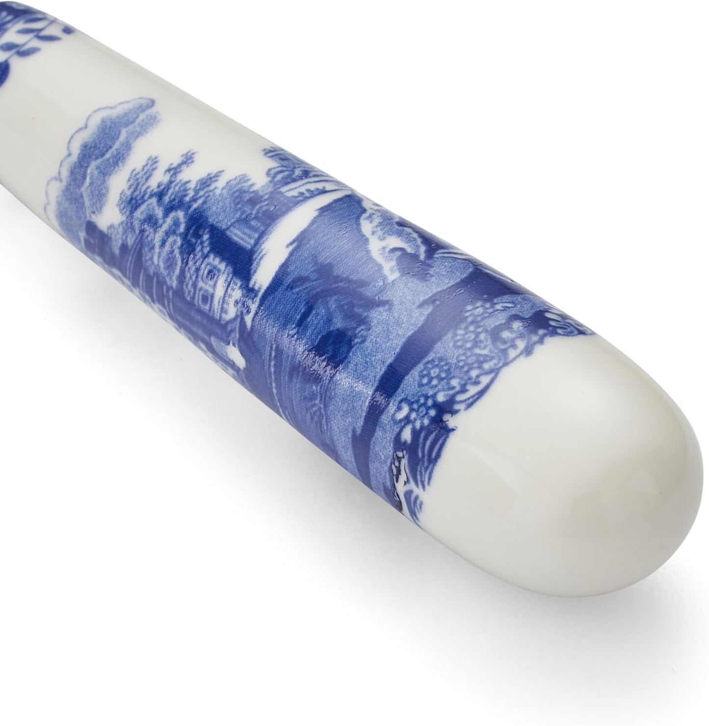 Spode Blue Italian Cake Server - 10 Inch Porcelain Dessert Knife for Slicing Cakes, Pies, Pastries