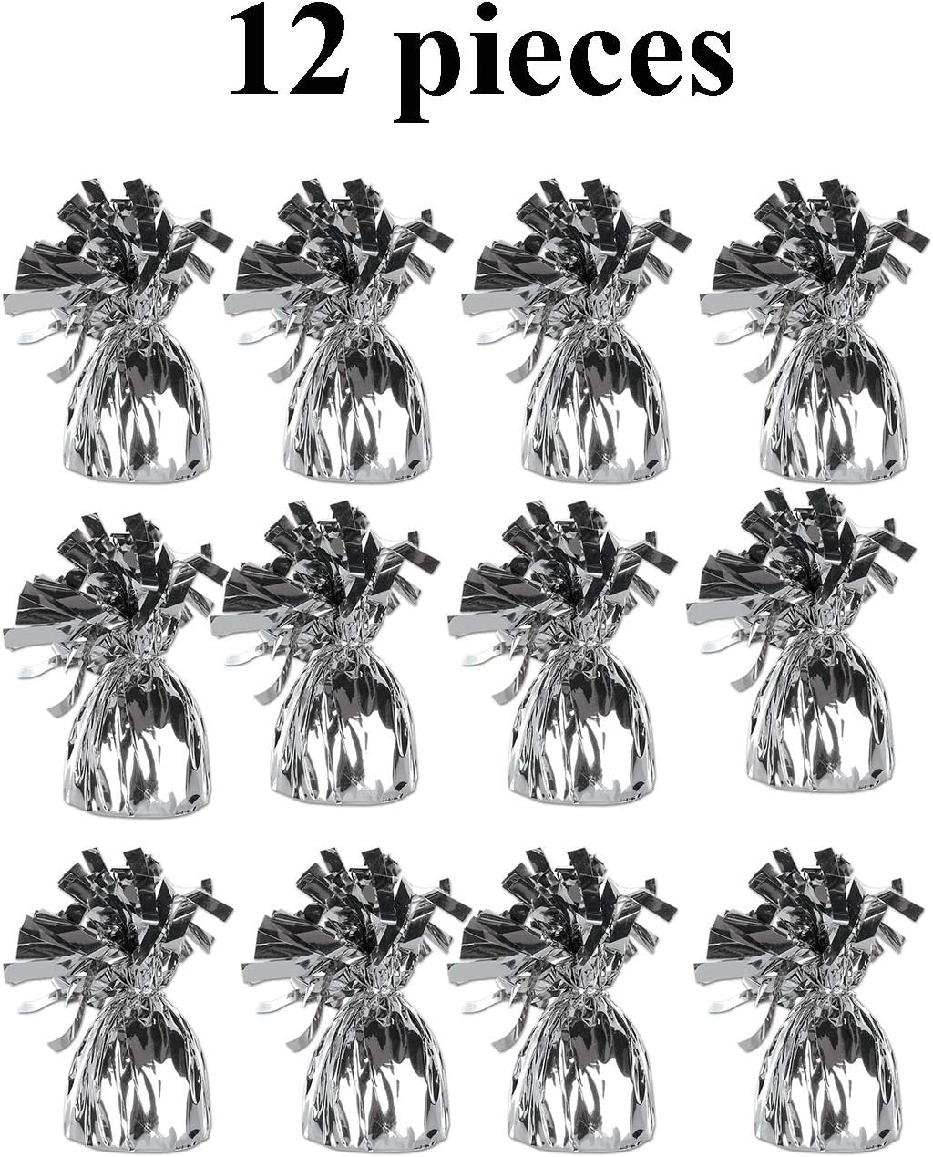 Helium Tank for Balloons At Home, 50 Balloons and White Ribbon, 12 Black Balloon Weights, Plus Balloon Tying Tool
