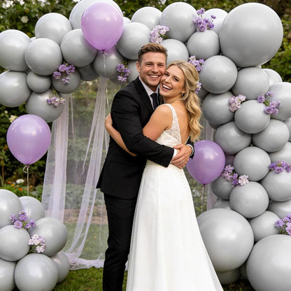 110pcs Black Balloon 12 inch, Black Latex Balloons for Birthday Party Baby Shower Wedding(with 2 Ribbons). - Colors B