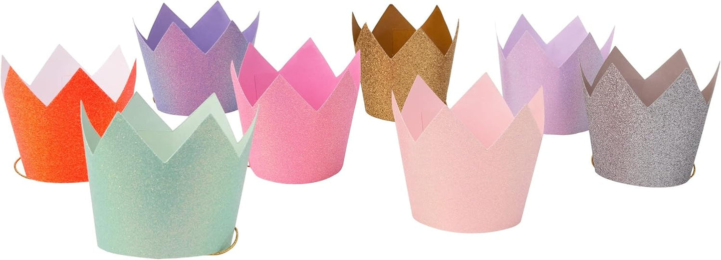 Meri Meri Mini Glitter Party Crowns (Pack of 8)
