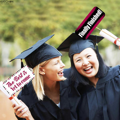 Burgundy Graduation Photo Booth Props 2026 - Pack of 23, Graduation Decorations 2026, Graduation Photo Props for Class of 2026 Decorations, Graduation Props for Photoshoot 2026 -KatchOn