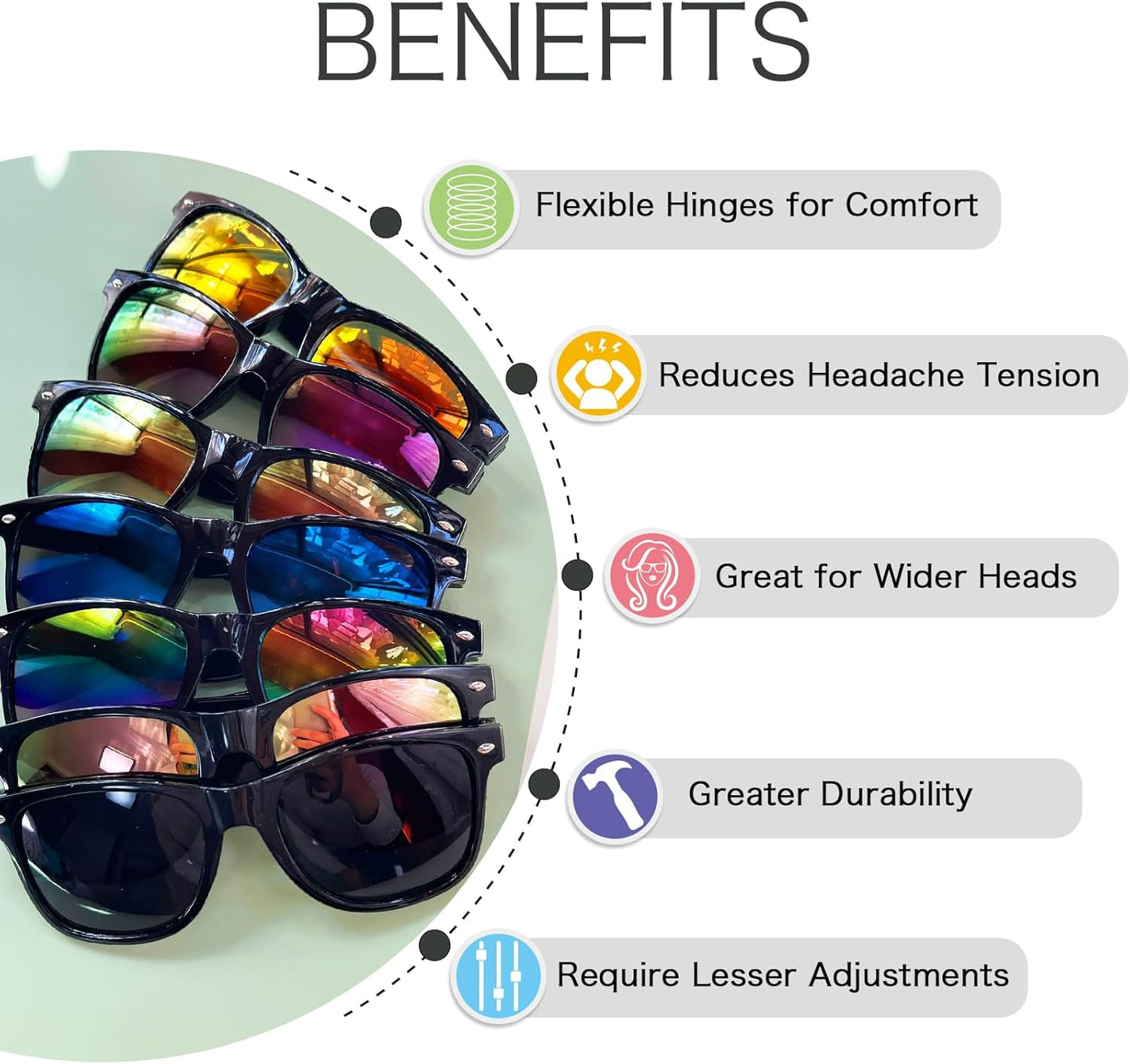Party Sunglasses Bulk - Adult Retro Plastic Pack of 12 Vintage Sunglasses for Men Women - Party Favors