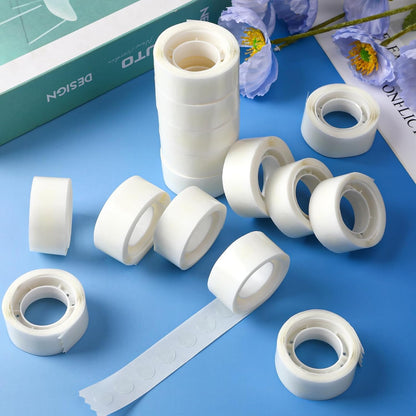 UPINS 300 Pcs Point Dots Balloon Glue Removable Adhesive Point Tape, 3 Rolls Double Sided Dots Stickers for Craft Wedding Decoration