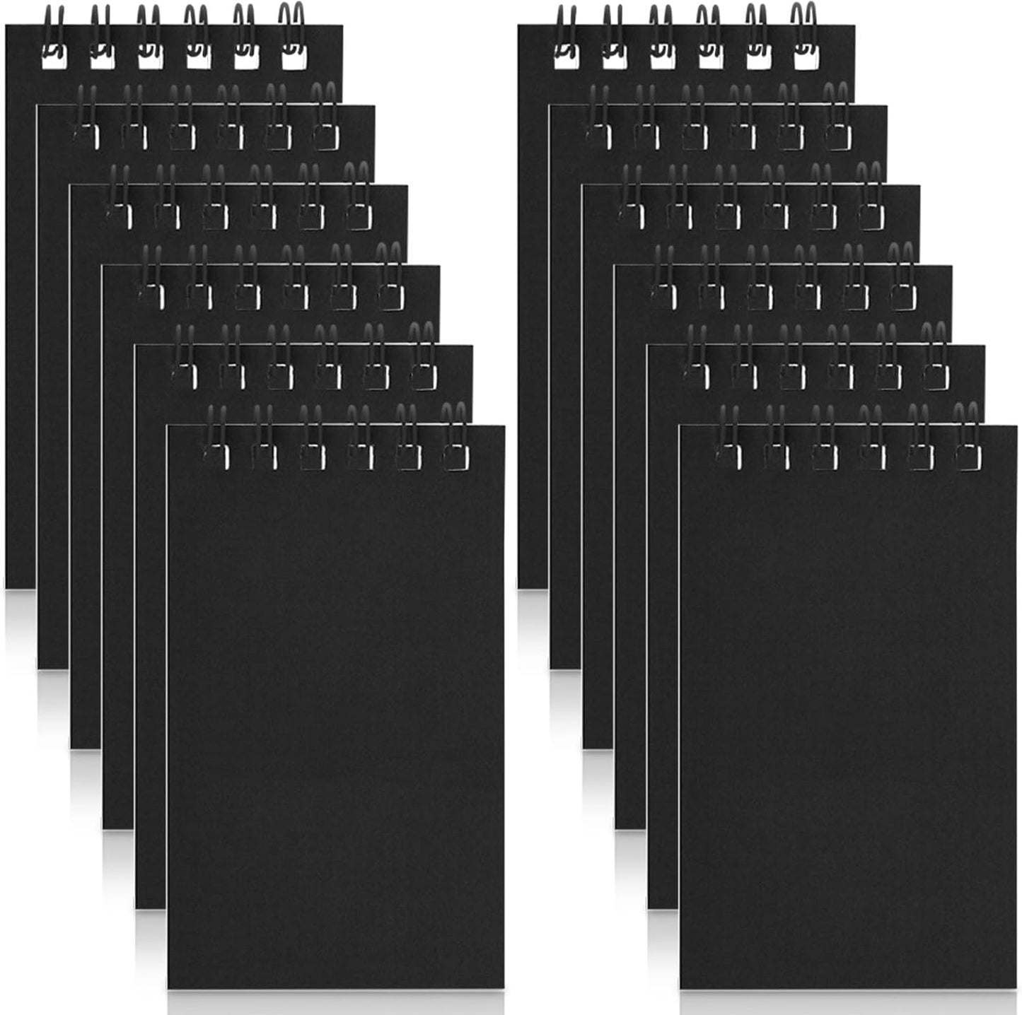 24 Pcs Mini Notebook Party Favor Small Pocket Notebook Colorful Shiny Cover Notebooks Small Spiral Notepad Memo Note Pads for Work Home Office School Classroom Supplies