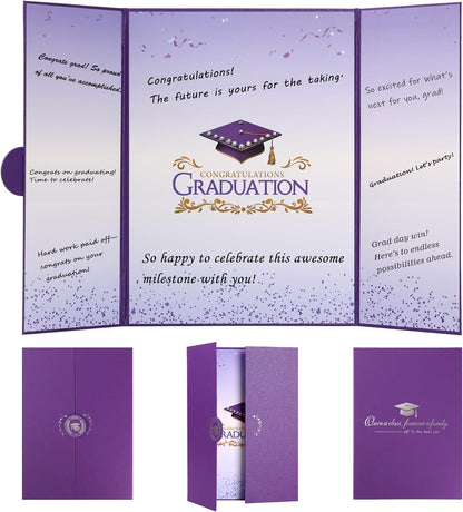 Graduation Guest Book 2026 Graduation Party Decorations Class of 2026 Graduation Sign in Book Signature Board Keepsake Grad Party Supplies College High School Graduation Gift Card Book (Blue)
