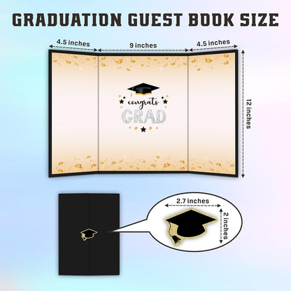 DYIRBIIY 18"X12" Graduation Signature Board - Class of 2026 - Grad Guest Book Alternative for College & High School Students, Congrats Graduate Gift, Party Favors & Decors(Blue) - A10