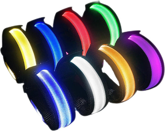 KIRALUMI 8 PCS LED Glow Bracelets, Light Up Bracelets for Kids Adults - Christmas Glow in The Dark Party Bracelets Favors Supplies for Concerts, Festivals, Game Prizes, Sports, Rave Accessories.