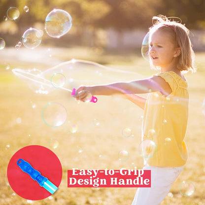 JOYIN 24 Pack 14.6’’ Big Bubble Wands Bulk (2 Dozen) for Summer Toy, Outdoor/Indoor Activity Use, Easter, Bubbles Party Favors Supplies for Kids